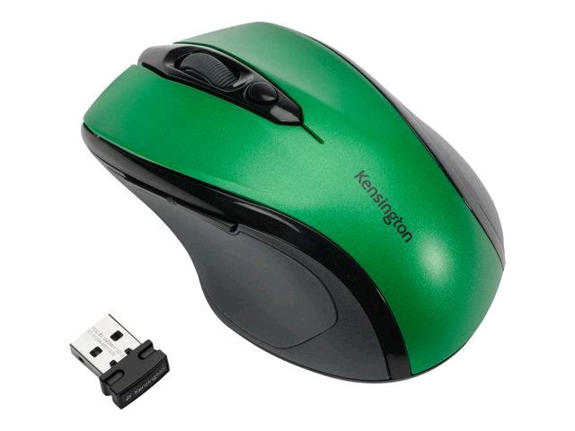 Kensington Pro Fit Mid-Size vezeték nélküli optikai egér fekete-zöld (K72424WW) Kensington Pro Fit Mid-Size vezeték nélküli optikai egér fekete-zöld (K72424WW)