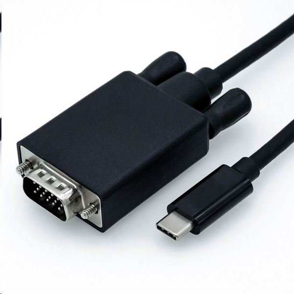 Roline USB C 3.1 - VGA M/M adapter 2m kábellel (11.04.5821-10) Roline USB C 3.1 - VGA M/M adapter 2m kábellel (11.04.5821-10)