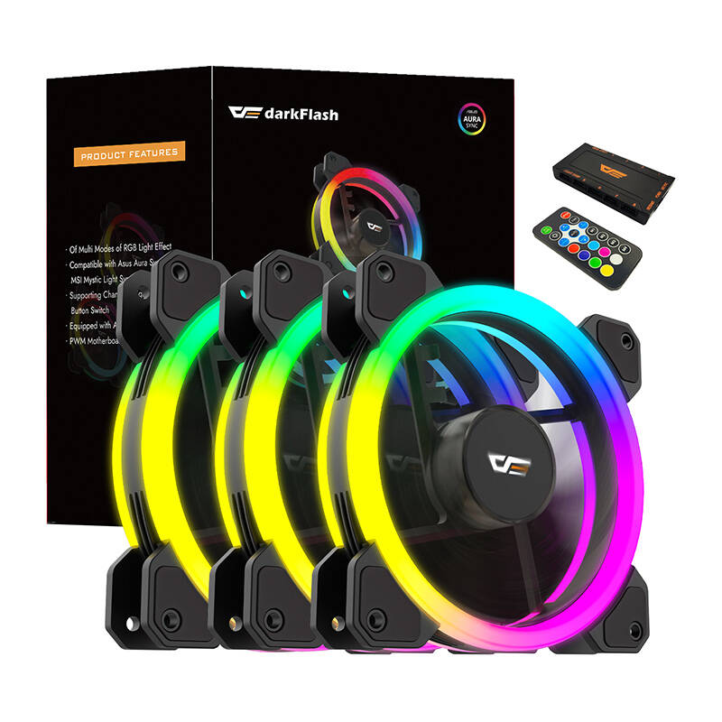 Darkflash DR11 3in1 ARGB számítógép ventilátor szett