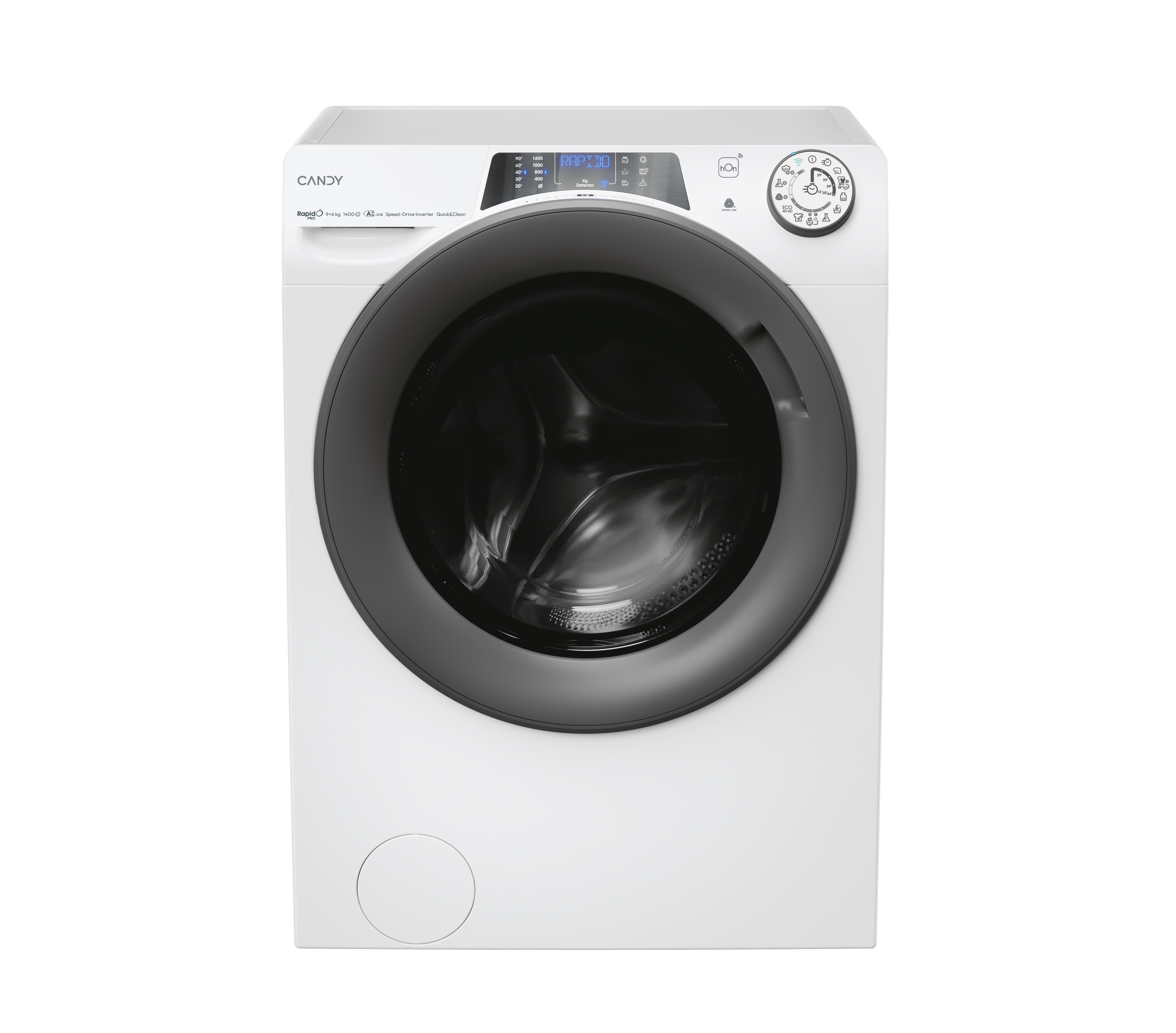 Candy RPW 4966BWR8-S Elöltöltős mosó- és szárítógép - 9 Kg, 1400 Fordulat/perc, A Energiaosztály Candy RPW 4966BWR8-S Elöltöltős mosó- és szárítógép - 9 Kg, 1400 Fordulat/perc, A Energiaosztály