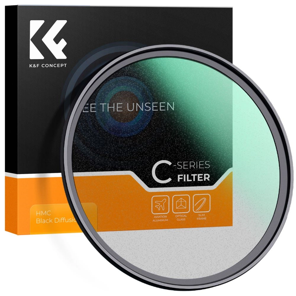 K&F Concept C Series Black Mist 1/8  ultravékony többrétegű bevonat  lágyító szűrő 82mm