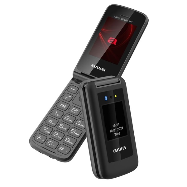 Aiwa FP-30-2G/BK 2,4" DualSIM mobiltelefon Fekete 