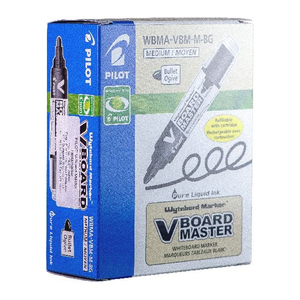 Pilot V-Board Master 10 db/csomag fekete táblamarker Pilot V-Board Master 10 db/csomag fekete táblamarker