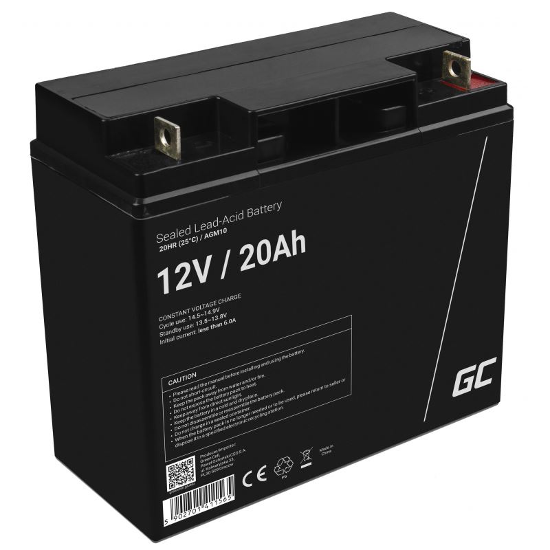 Green Cell VRLA AGM 12V 20Ah akkumulátor (AGM10) Green Cell VRLA AGM 12V 20Ah akkumulátor (AGM10)