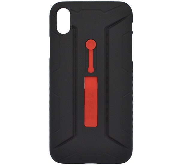 NILLKIN GRIP szilikon telefonvédő (műanyag belső, közepesen ütésálló, ujjra húzható) FEKETE [Apple iPhone XR 6.1]