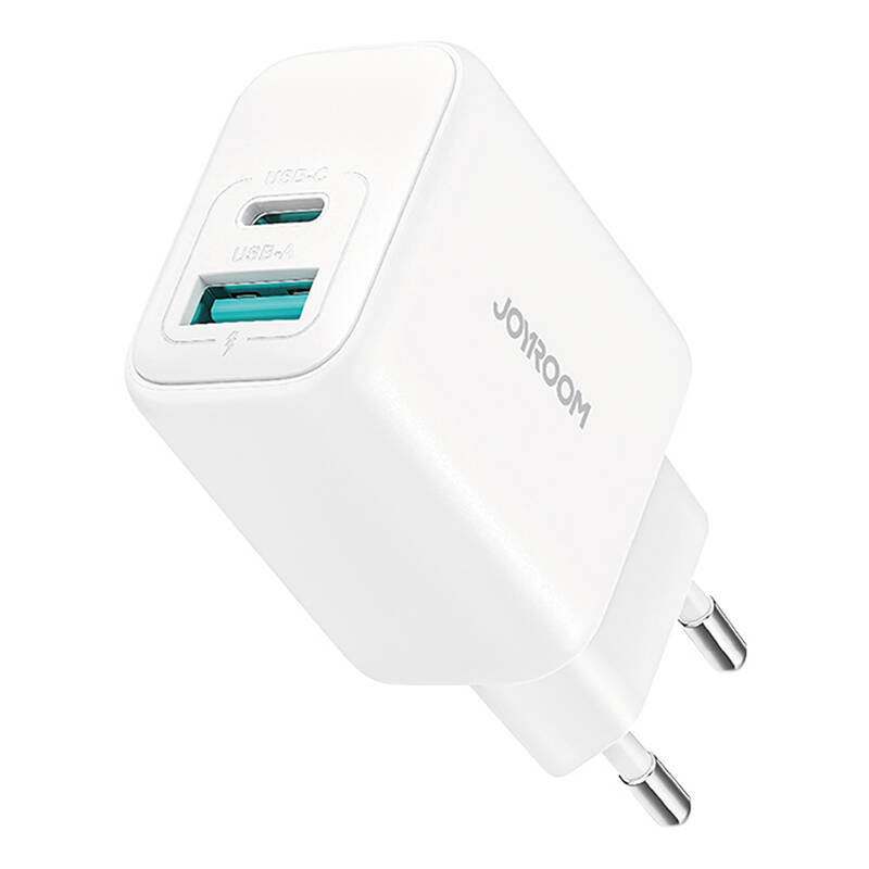 Joyroom JR-TCF21 Dual-Port (A+C) Hálózati töltő Fehér