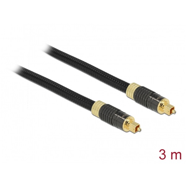 Delock 86594 3m sztenderd TOSLINK apa - apa kábel Delock 86594 3m sztenderd TOSLINK apa - apa kábel