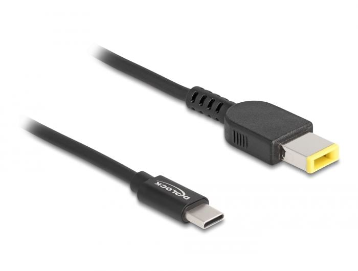 Delock Lenovo 11.0x4.5mm -> USB-C notebook töltő kábel 1.5m fekete (87970)