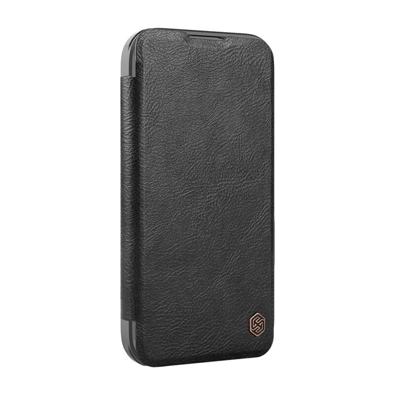 Etui Nillkin Qin Bőr iPhone 16 Pro Max (czarny)