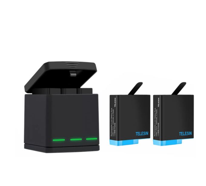 Telesin GoPro Hero8 hármas akkumulátor töltő + 2db akkumulátor (GP-BNC-801) Telesin GoPro Hero8 hármas akkumulátor töltő + 2db akkumulátor (GP-BNC-801)