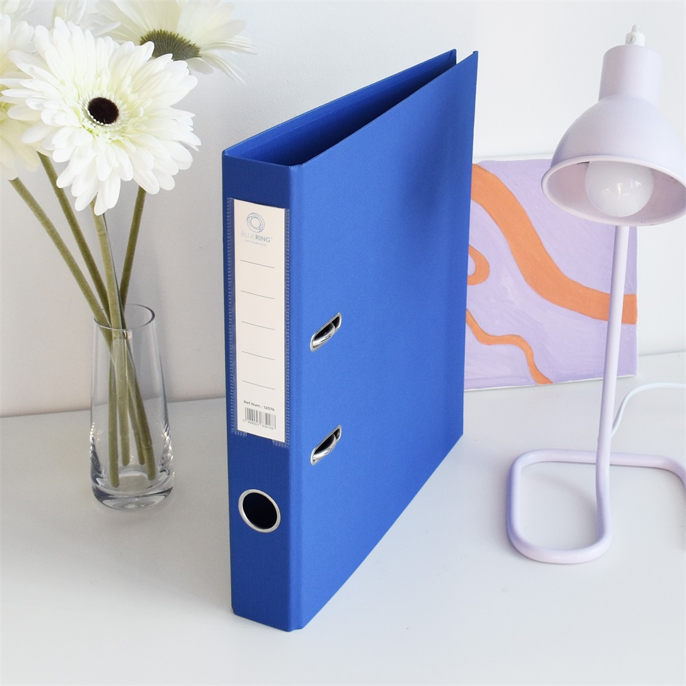 Bluering Iratrendező A4, 5cm, két oldalt PP borítás,  Premium kék