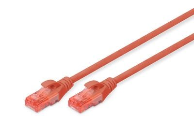 Digitus DK-1617-010/R U/UTP patch kábel CAT6 1m piros - LSZH