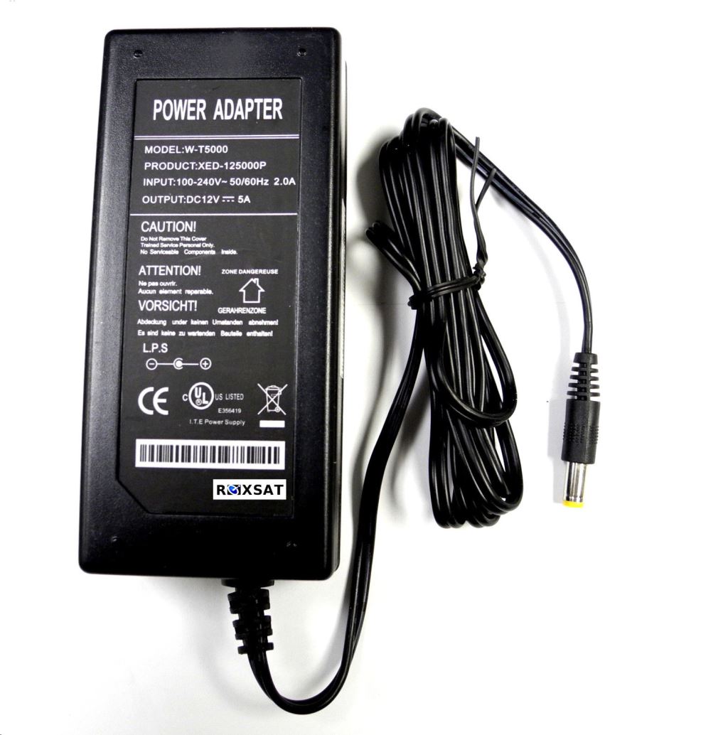 WaliSec kamera tápegység (DC12V5A-D) WaliSec kamera tápegység (DC12V5A-D)