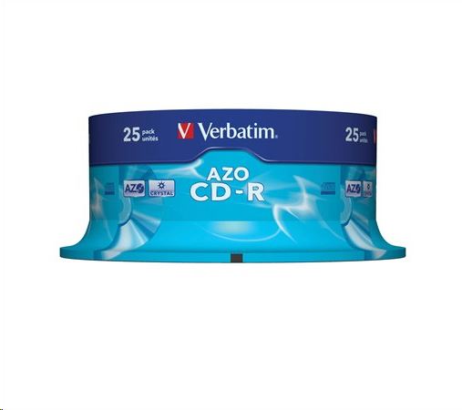 Verbatim 80'/700MB 52x CD lemez Crystal (AZO) hengeres 25db/cs  (43352) Verbatim 80'/700MB 52x CD lemez Crystal (AZO) hengeres 25db/cs  (43352)