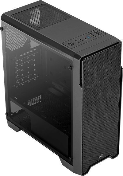 AeroCool Ore Tempered Glass Ore Saturn FRGB-G-BK-v1 táp nélküli ablakos ház fekete