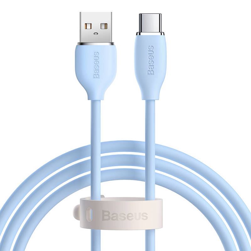 Baseus Jelly USB-A - USB-C kábel 1.2m kék (CAGD010003) Baseus Jelly USB-A - USB-C kábel 1.2m kék (CAGD010003)