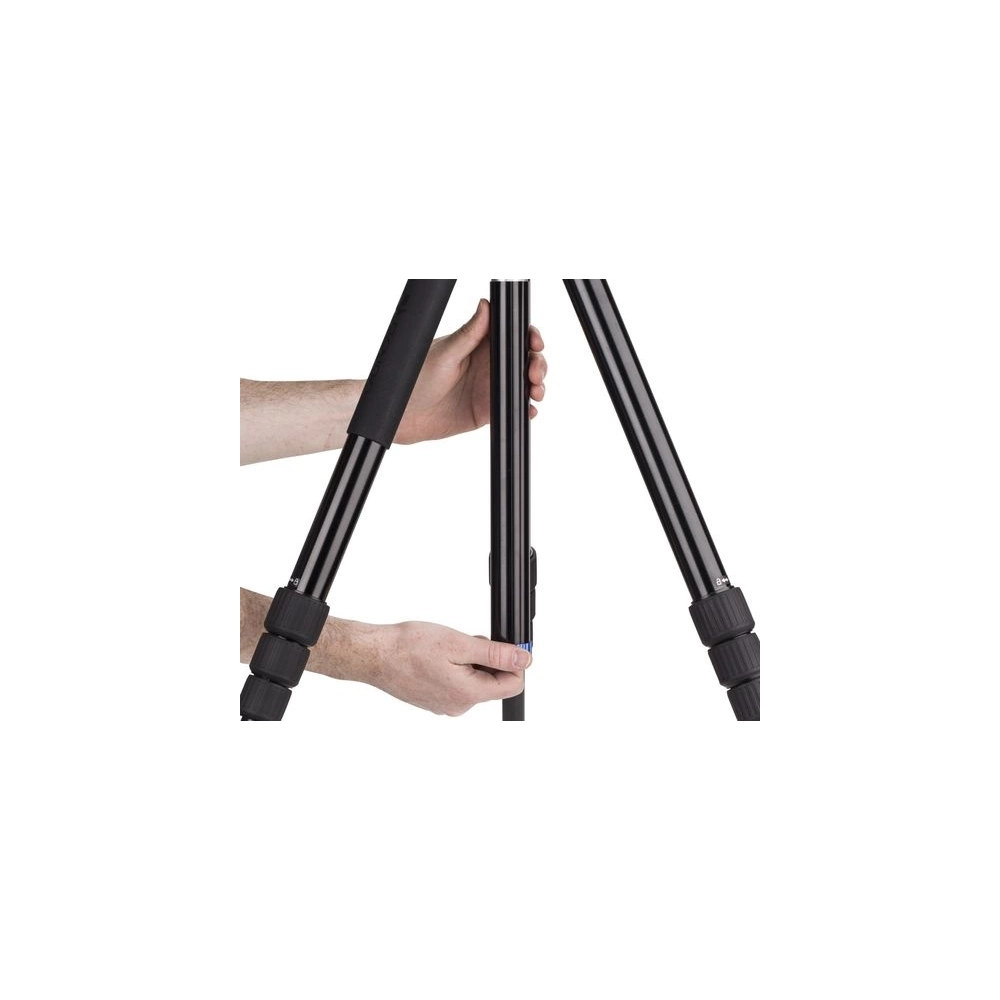 A3883 Alu háromlábú állvány + S6PRO videó fej kit