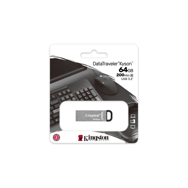 Pen Drive 64GB Kingston DataTraveler Kyson USB 3.2 (DTKN/64GB)