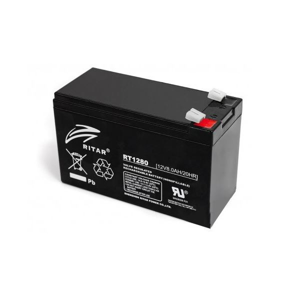 Ritar RT1280-F1 12V 8Ah zárt ólomakkumulátor
