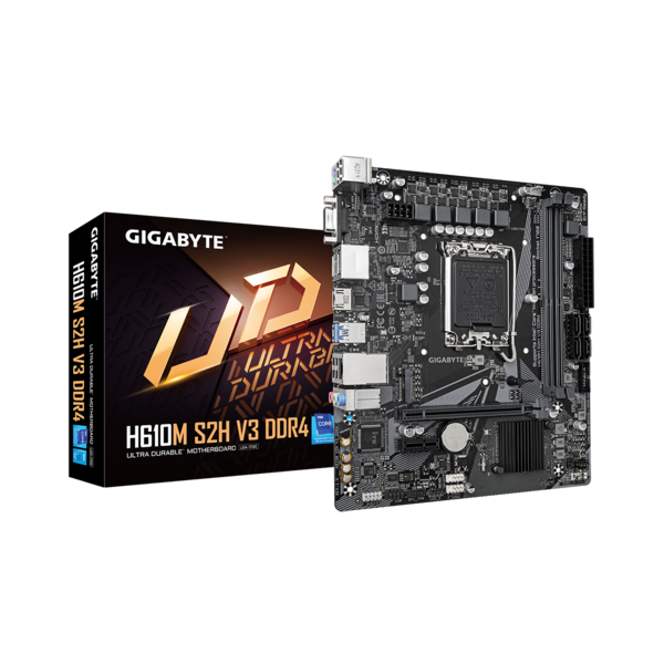 GIGABYTE Alaplap S1700 H610M S2H V3 DDR4 INTEL H610, mATX GIGABYTE Alaplap S1700 H610M S2H V3 DDR4 INTEL H610, mATX