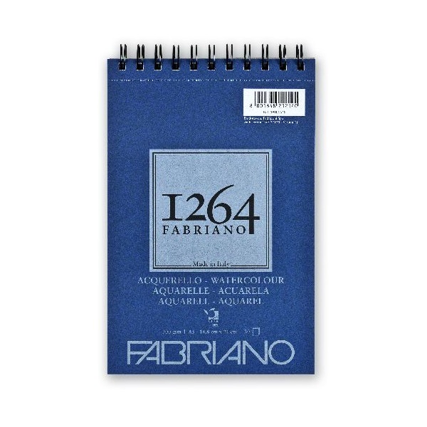 Fabriano 1264 Watercolour 300g A5 20lapos spirálkötött akvarell tömb Fabriano 1264 Watercolour 300g A5 20lapos spirálkötött akvarell tömb