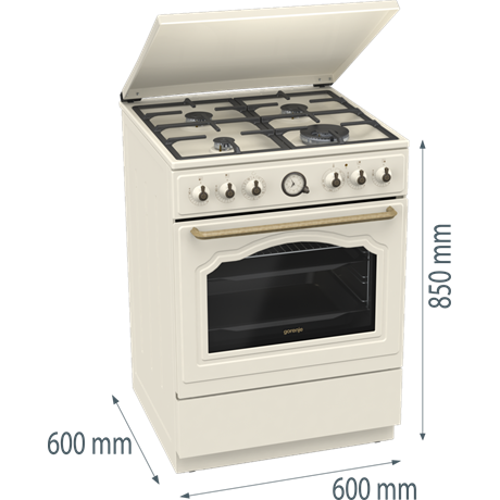 Gorenje GKS6C71CLI Kombinált tűzhely