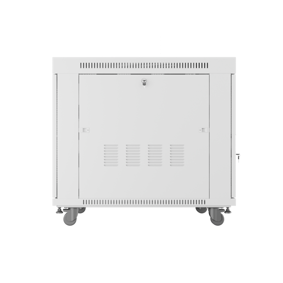 Lanberg 19" szabadon álló rack szekrény 15U/800X1000 perforált ajtó, lapraszerelt, LCD kijelző, szürke