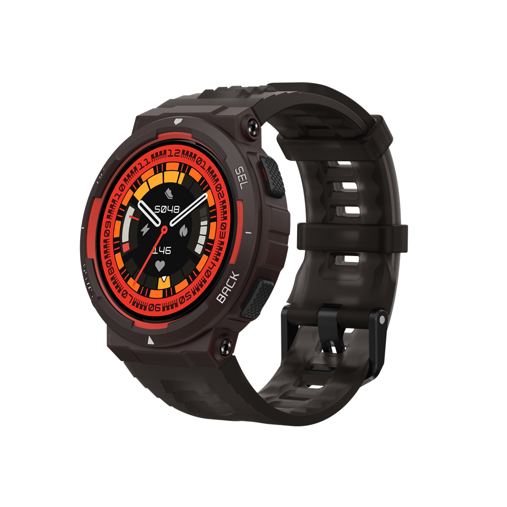 Amazfit Active Edge Okosóra Láva fekete