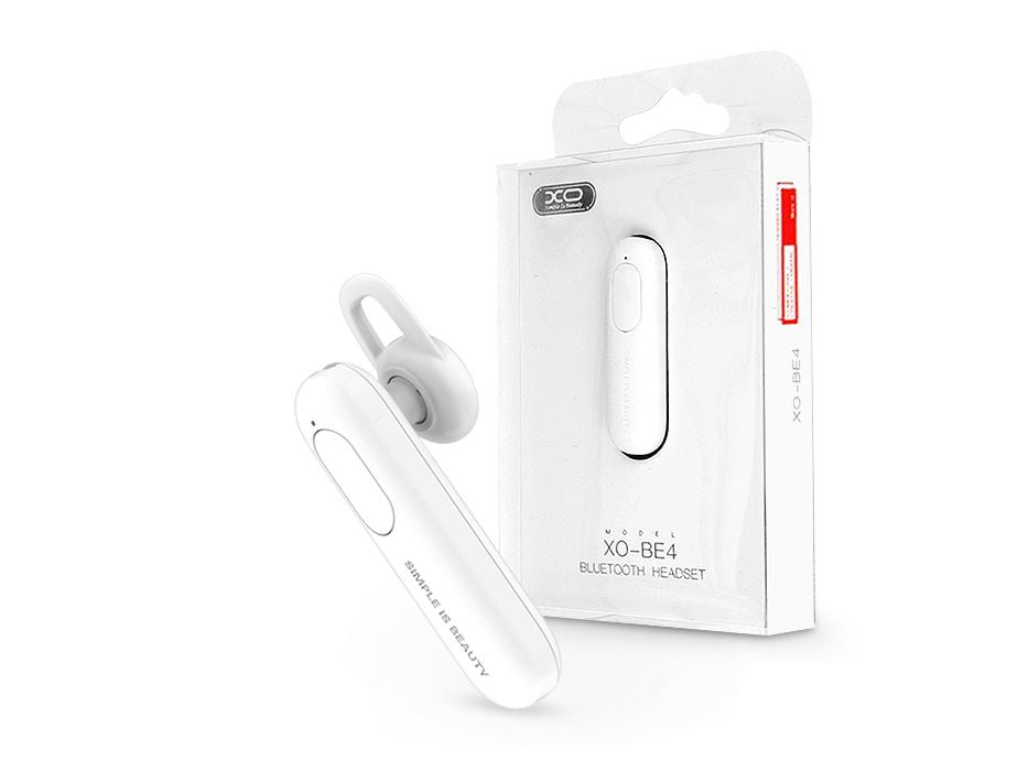 XO BE4 Wireless Bluetooth headset v4.2 fehér (TF-0089)