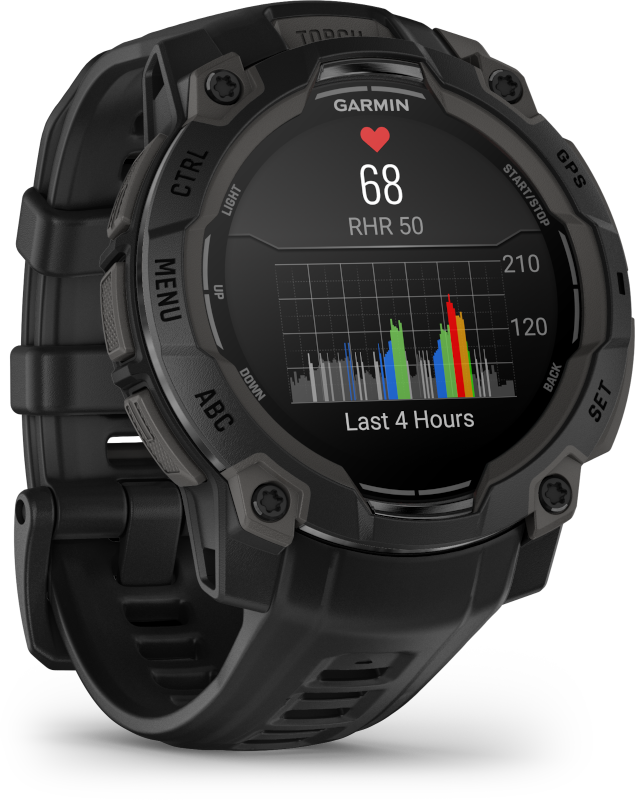 Garmin Instinct 3 45mm AMOLED okosóra Fekete