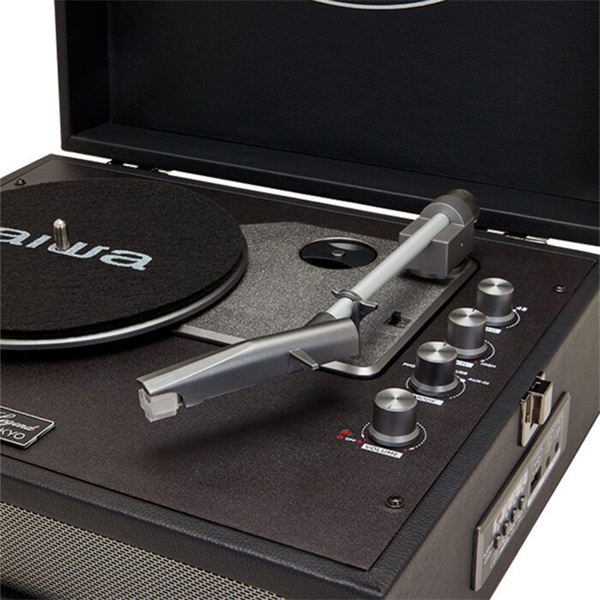 Aiwa VPX-1971BK USB/Bluetooth/bakelit lemezjátszó Fekete