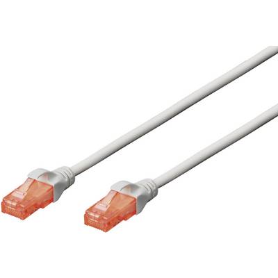 RJ45 Hálózat Csatlakozókábel CAT 6 U/UTP 10.00 m Szürke sodort érpár Digitus RJ45 Hálózat Csatlakozókábel CAT 6 U/UTP 10.00 m Szürke sodort érpár Digitus
