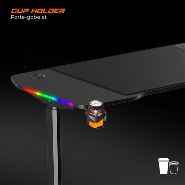 Spirit Of Gamer Headquarter 900 Gaming Desk Fekete
