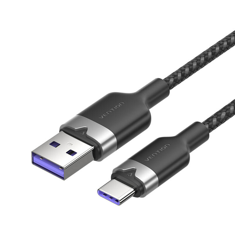 USB 2.0 A - USB-C 6A Vention CTOBF 1M kábel (fekete)