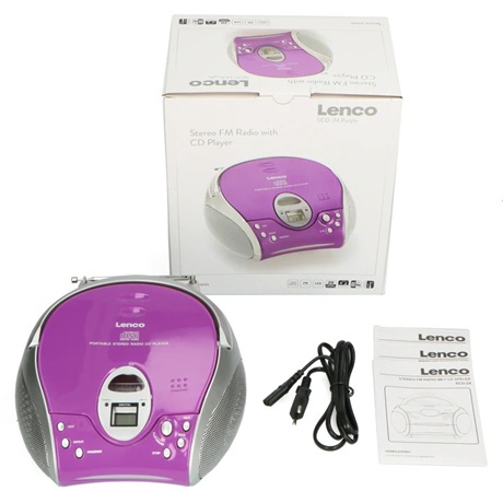 Lenco SCD-24 PURPLE CD-S RÁDIÓ