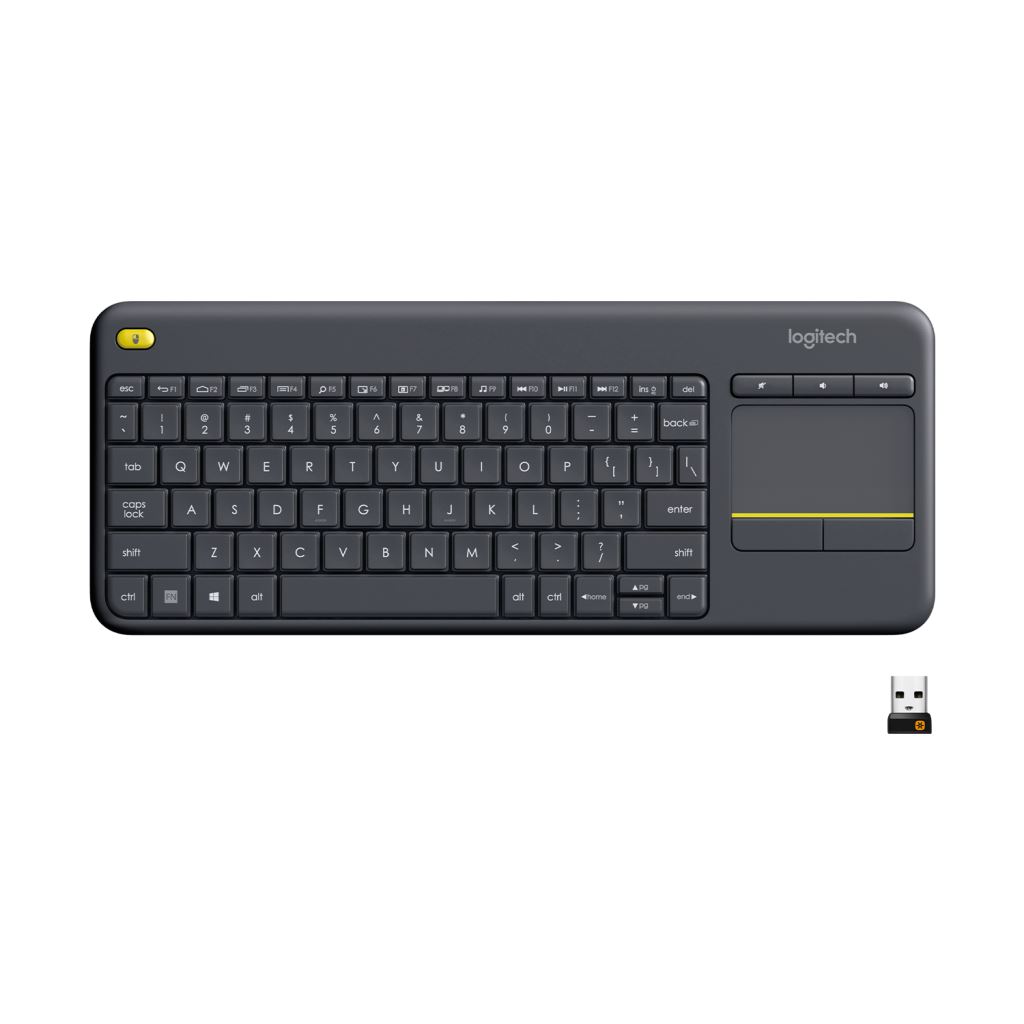 Logitech K400 Plus vezeték nélküli angol billentyűzet fekete (920-007145) Logitech K400 Plus vezeték nélküli angol billentyűzet fekete (920-007145)