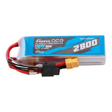 Gens ace G-Tech Soaring 2800mAh 11.1V 60C 3S1P LiPo XT60 akkumulátor (GEA283S60X6GT)