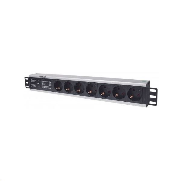 Manhattan hálózati elosztó 19" 7xschuko (714006)