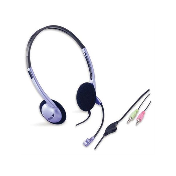 Genius HS-02B jack mikrofonos PC fekete-lila headset Genius HS-02B jack mikrofonos PC fekete-lila headset
