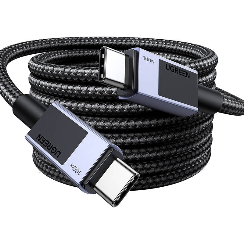 UGREEN L512 USB-C-USB-C PD töltőkábel, 0.5m (szürke)