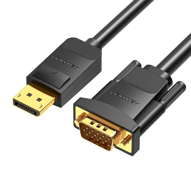 Vention Display Port - VGA átalakító kábel 1,5m fekete (HBLBG) Vention Display Port - VGA átalakító kábel 1,5m fekete (HBLBG)