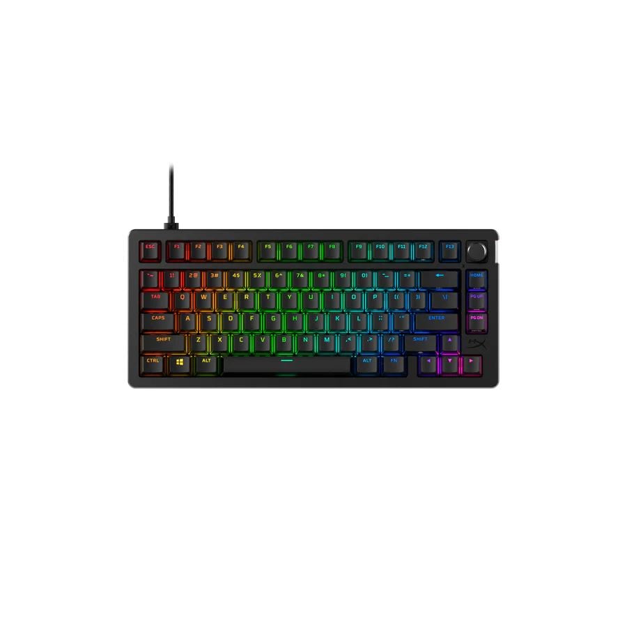 HyperX Alloy Rise 75 Gaming Linear Red switches US billentyűzet fekete HyperX Alloy Rise 75 Gaming Linear Red switches US billentyűzet fekete