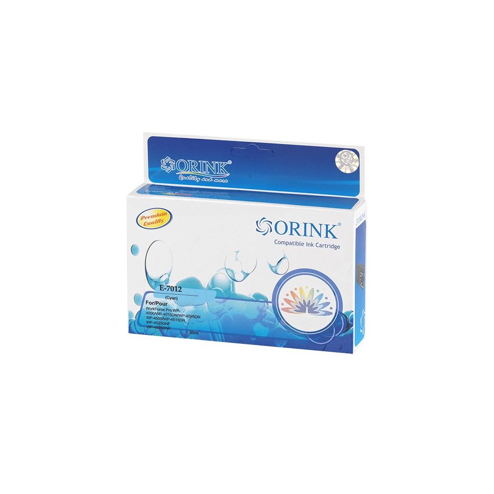 Orink T7012 utángyártott Epson tintapatron cián (EPOT7012)