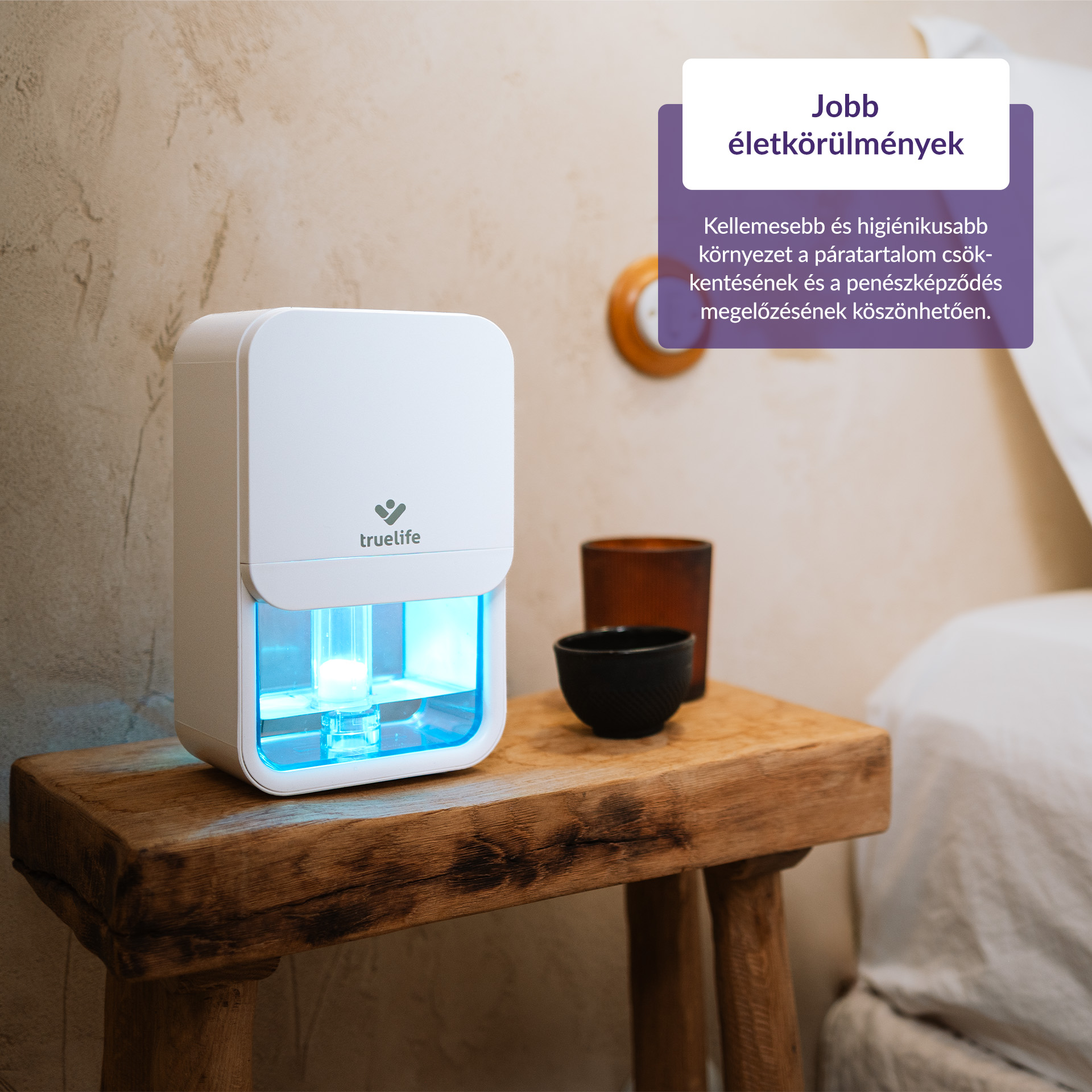 TrueLife AIR Dehumidifier DH3 Páramentesítő Fehér