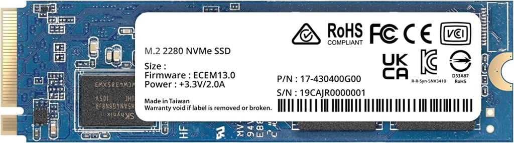 800GB Synology SNV3410 M.2 SSD meghajtó (SNV3410-800G)