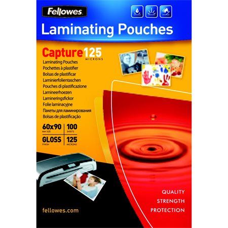 Fellowes laminálógéphez fényes meleglamináló fólia 125 mikron 60x90 mm (IFW53974 / 5397402) Fellowes laminálógéphez fényes meleglamináló fólia 125 mikron 60x90 mm (IFW53974 / 5397402)