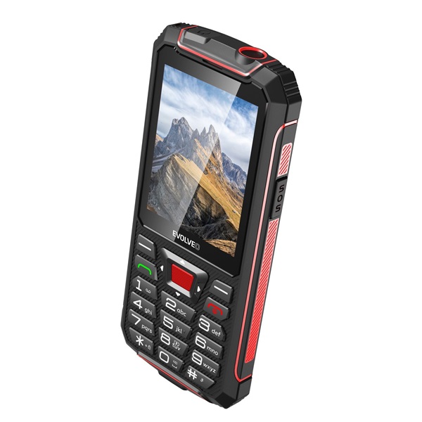 EVOLVEO Strongphone W4 2,8" DualSIM  mobiltelefon fekete-piros