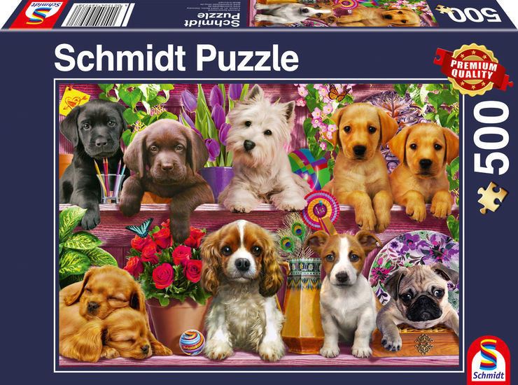 Schmidt Kutya a polcokon, 500 db-os puzzle  (58973)
