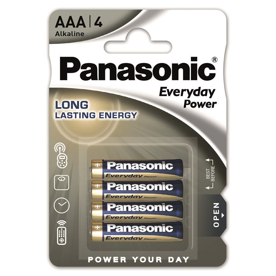 Panasonic 1.5V Alkáli AAA ceruza elem Everyday Power (4db / csomag) (LR03EPS-4BP) Panasonic 1.5V Alkáli AAA ceruza elem Everyday Power (4db / csomag) (LR03EPS-4BP)