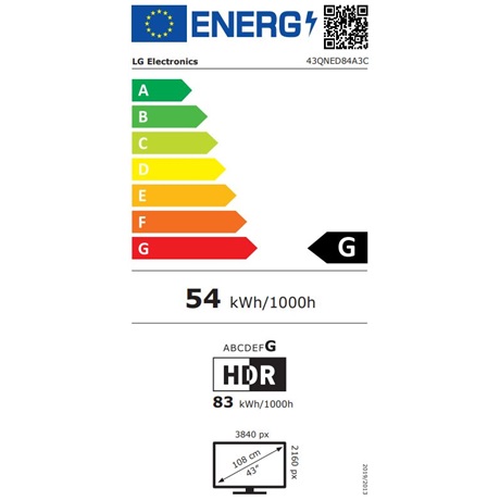 Lg 43QNED84A3C UHD QNED SMART Televízió